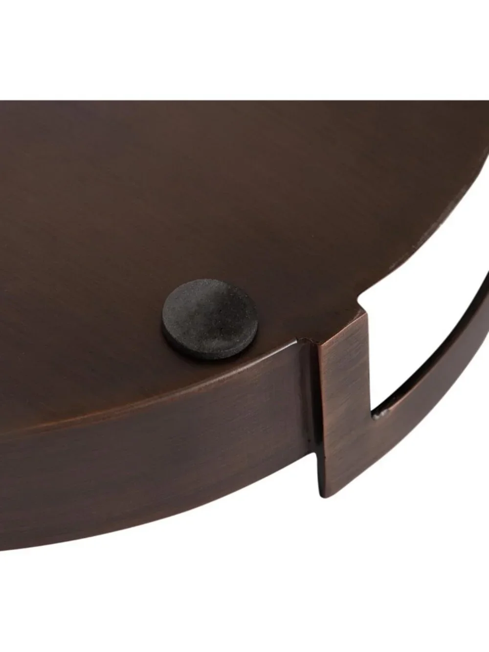 Transitional Metal Round Tray - 15